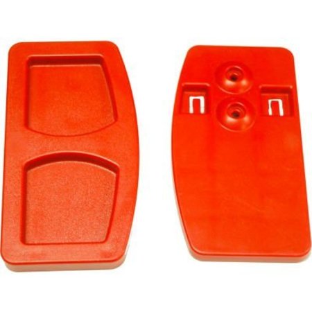 SPECIALMADE GOODS AND SERVICES Rubbermaid Door Latch for Mega Brute Waste Collector, Red - FG9W71L5RED